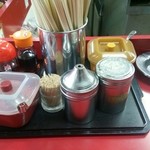 元祖　志免三洋軒 - カウンターに常備品