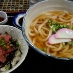 たけうちうどん店 - マグロ丼セット８８０円