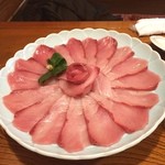 料理旅館 鳥喜 - 鰤 これをしゃぶしゃぶで頂きます(^O^)／