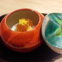 瓢斗 四条烏丸店 - 先付けの柿なます