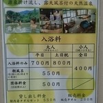 Wafuu Dainingu Minori - 入浴料等案内