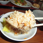 古民家食堂てぃーらぶい - もずく入りじゅーしーおにぎり（250円）