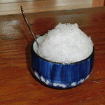 古民家食堂てぃーらぶい - じぇんざい（定食セットで150円）