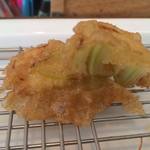 旬彩 天ぷら 心来(しんら） - 下ネタ葱！　あっ、イヤ！ 下仁田葱 でした。（笑）    2015.12.05