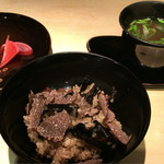 釜津田 - 黒トリュフと天然きのこのコンソメ土鍋ご飯　美味しくてびっくり！