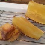 旬彩 天ぷら 心来(しんら） - 低温で長時間じっくりと揚げることで 澱粉が甘みに変わる鳴門金時。2015.12.05