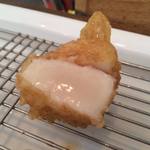 旬彩 天ぷら 心来(しんら） - レアに仕上げられた ホタテ。        2015.12.05