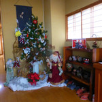 茶房 うえだ - クリスマスバージョンの茶房うえだの店内