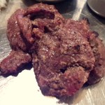 Bistro ひつじや - 2015.12.5。マトンステーキのアップ。