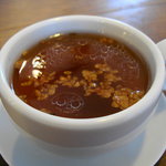 麻こころ茶屋 - キノコと玉ねぎのスープ