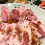 焼肉・冷麺 中道 - 前沢・佐助豚ランチ
            