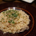 炭火とワイン - 魚料理の残ったブイヨンでリゾットとか♪