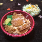 ほっともっと - ロースカツ丼（税込¥470）&サラダ