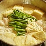 Izakaya Isshin - 牛生モツの豆乳鍋