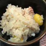 旬彩食工房 魚楽 - 釜飯を4人で分けた 女子に丁度いい1人分