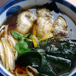 蕎麦 蓬 - 牡蠣蕎麦 二八 1400円