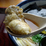 蕎麦 蓬 - 牡蠣蕎麦 二八 1400円