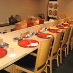 てんぷら 深町 - 店内カウンター席