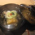 梶川 - 鱧、焼き茄子の碗物