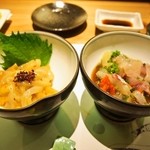 山海 - うにと鮮魚のあて