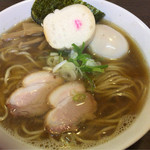 ラーメン 木曜日 - 醤油ラーメン 追い煮干し 味玉トッピング