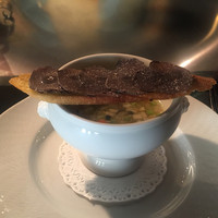 八王子うかい亭 - 野菜スープ 黒トリュフ添え
