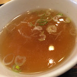 天宝 - 特丼840円のセットのスープ