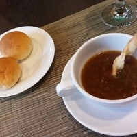 伊勢ケ丘庭 - ﾒｲﾝが選べるﾗﾝﾁ限定ｺｰｽ3,000円☆ﾊﾟﾝ(ﾗｲｽも選べます)とｽｰﾌﾟ☆12/6