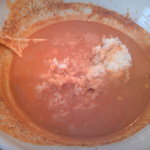 五指山 - タンタンメンのスープにご飯投入