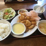 中国家庭料理 神洲之華 - 芝海老マヨネーズ定食（週替わりランチ）