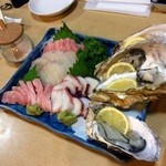 大貫 - ◯刺身
      佐渡の本鮪大とろ
      青森のたこの酢〆
      青森のひらめ
      三重県志摩半島的矢湾産の牡蠣