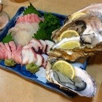 大貫 - ◯刺身
      佐渡の本鮪大とろ
      青森のたこの酢〆
      青森のひらめ
      三重県志摩半島的矢湾産の牡蠣