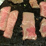 大井町銭場精肉店 - 岩盤焼きです。