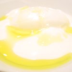 ラ ペ - ランチコース 5940円 の韃靼そばのブランマンジェ ゲラン塩のアイスとオリーブオイル