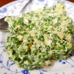 谷中 鳥よし - ニラ玉とじ350円