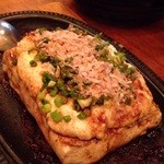 Toufuya - 和ステーキは山芋ドッサリ。鉄板ステーキ皿での提供