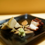 鮨 さいとう - 2015.12 北海道エゾアワビ、佐島蛸の桜煮