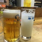 札幌成吉思汗 雪だるま - 生ビール、カルピスサワー