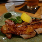 秋田比内地鶏生産責任者の店 本家 あべや - 比内地鶏もも肉一枚焼き　1200円