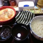 讃岐うどん あ季 - □本日の日替り(ロールキャベツ+うどん)　980円(内税)□　釜揚げを選択。
