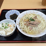 みやら製麺 - 八重山そば（大）セット550円