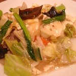 青苑 - 豚肉と豆腐の野菜炒め