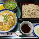 おそば仲屋 - 料理写真:かつ丼＋ミニもりそば (¥1170-)