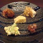 山崎 - 前菜五点盛り