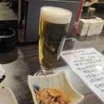 九州名物とめ手羽  - 私はビールを頂きました。