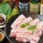 Oriental herbal pork samgyeopsal set