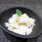 Karumuerankagurazaka - 日本茶とグレープフルーツ、ミントのグラニテ