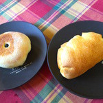 おちゃのじかん - ブルーベリー＋クリームとクリームパン