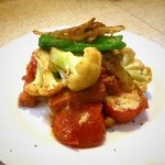 ゆたか - カリフラワー、トマトの洋風炒め