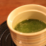 Shiawase Zammai - 梅入り茶碗蒸し　オクラのすり流し